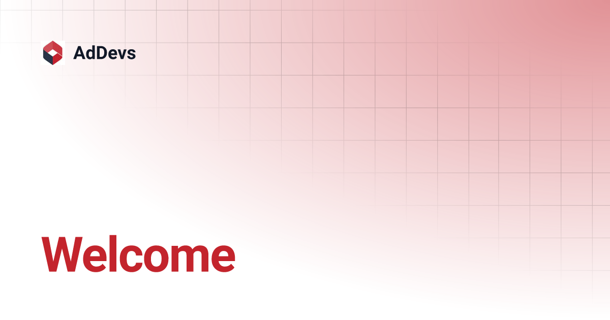 Welcome addevs